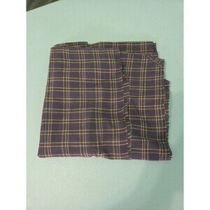 1 1/2 Yards Purple Plaid Flannel Fabric 44" Wide